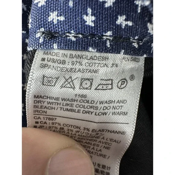 Banana Republic Pants Mens 33x30 Blue Aiden Summer Weight Chino Slim Fit Stretch